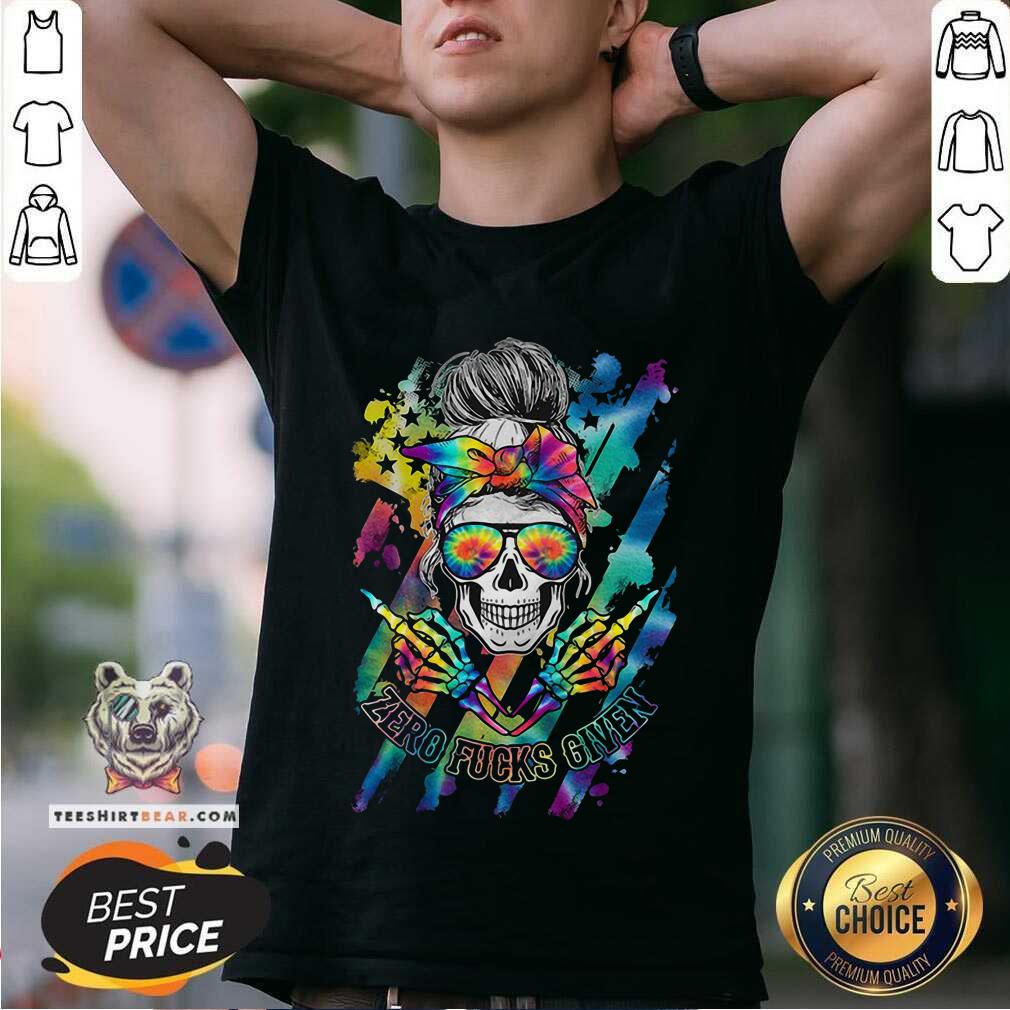 Pretty Zero Fucks Given Colorful Shirt