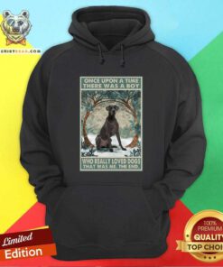 Top Great Dane Once Upon A Time Boy Vertical Poster Hoodie