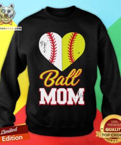 Awesome Softball Baseball Ball Mom Sweatshirt