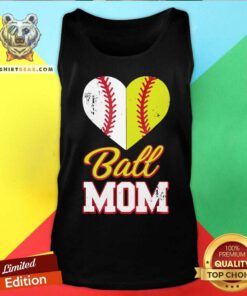 Awesome Softball Baseball Ball Mom Tank Top