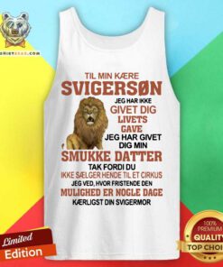 Awesome Svigerson Smukke Datter Lion Tank Top