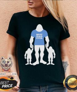 Bigfoot Best Dad Ever V-neck