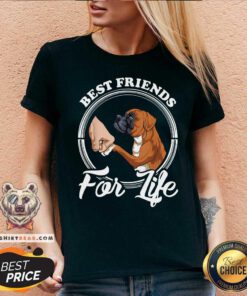 Boxer Dog Best Friends For Life V-neck