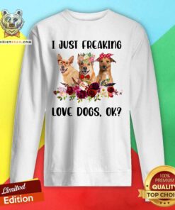 Carolina Dingo I Just Freaking Love Dogs Ok Sweatshirt