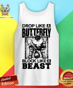 Cool Lacrosse Drop Like A Butterfly Block Like A Beast Tank Top