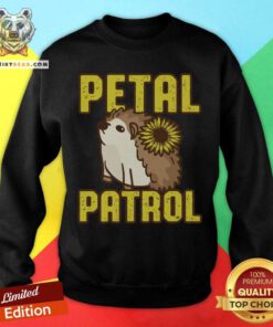 Cute Hedgehog Sunflower Petal Patrol Sweatshirt