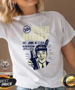 Funny Ten Cent Beer Night V-neck