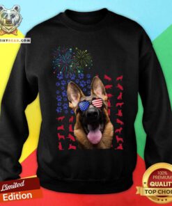 German Shepherd Celebrate Independence Day Sweatshirt