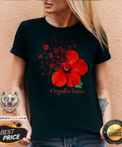 Hibiscus Orgullo Taino V-neck