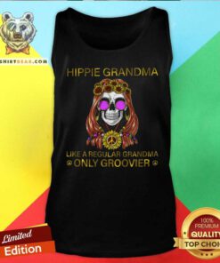 Hippie Grandma Only Groovier Skull Tank Top