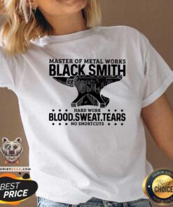 Hot Blacksmith Metal Worker Blood Sweat Tears V-neck