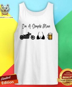 I AM A Simple Man Motorcycle Beer Tank Top