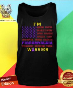 I Am Fibromyalgia Warrior Flag Tank Top