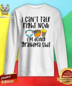 I Can Not Talk Right Now I Am Doing Grandma Sweatshirt