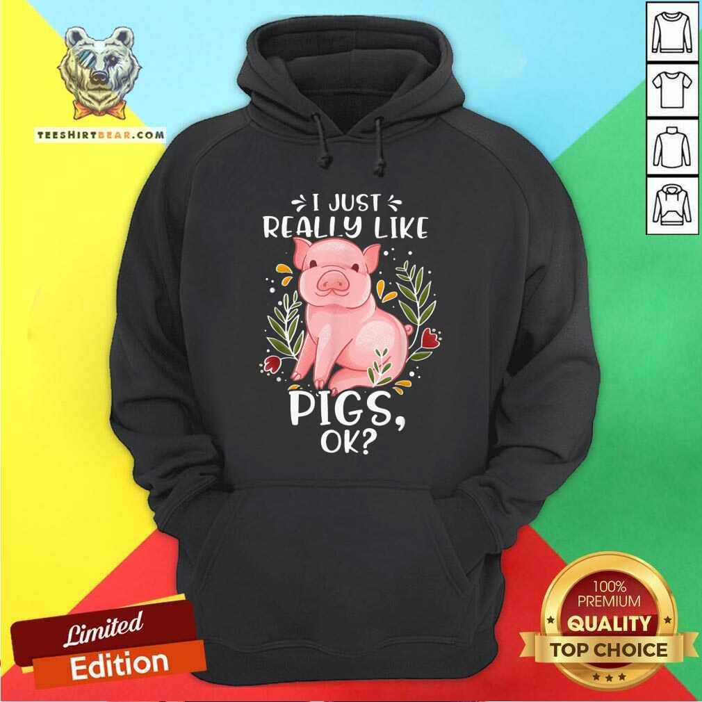 I Just Really Like Pigs Ok Hoodie I Just Really Like Pigs Ok Hoodie