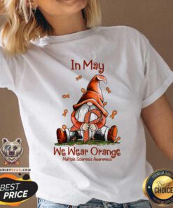 In May We Wear Orange Gnome V-neck