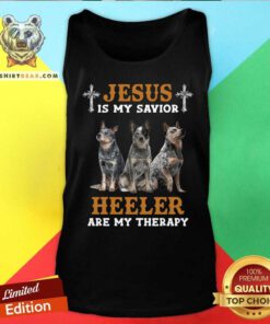 Jesus Is My Savior Heeler Are My Therapy Tank Top