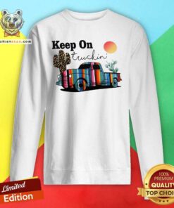 Keep On Truckin Cactus Print Sweatshirt