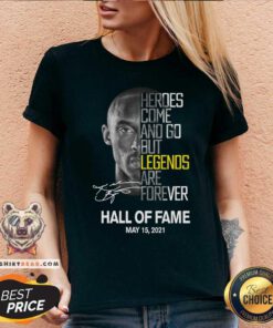 Kobe Bryant Heroes Come And Go But Legends Are Forever V-neck