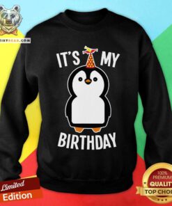 Lovely It Is My Birthday Penguin Sweatshirt