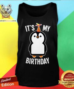 Lovely It Is My Birthday Penguin Tank Top
