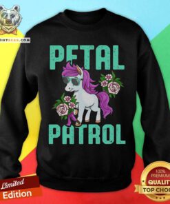 Lovely Pony Sunglasses Petal Patrol Unicorn Sweatshirt