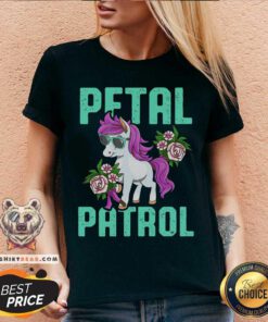 Lovely Pony Sunglasses Petal Patrol Unicorn V-neck