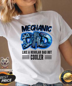 Mechanic Dad Like A Regular Dad But Cooler V-neck