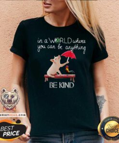 Pig And Chicken In The World Be Kind V-neck
