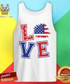 Premium 4th July Love Sunflower Tank Top
