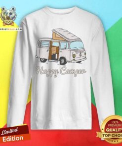 Pretty Felpa Con Cappuccio Happy Camper Sweatshirt