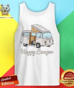 Pretty Felpa Con Cappuccio Happy Camper Tank Top
