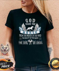 Pretty God Made The Horse The Soul Of An Angle V-neck