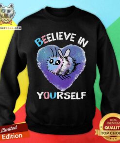 RB Beelieve In Yourself Blue Pink White Bee Sweatshirt