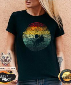Retro Mushroom Fungi V-neck