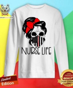 Skull With Face Mask Nurse Life Sweatshirt