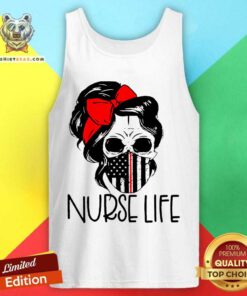 Skull With Face Mask Nurse Life Tank Top