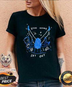 Stay Home Eat Out V-neck