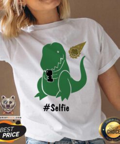 T Rex Selfie V-neck