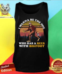 The One Who Has A Beer With Bigfoot Retro Tank Top