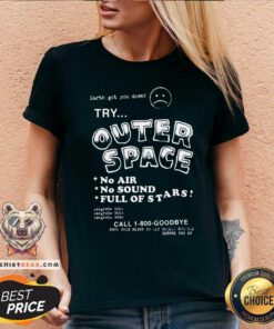 Try Outer Space No Air No Sound Full Of Stars V-neck