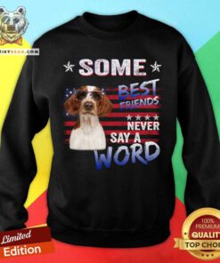 Welsh Springer Spaniel Some Best Friends Never Say A Word Sweatshirt
