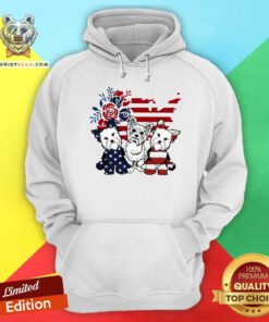 Yorkie Love USA Independence Day Hoodie