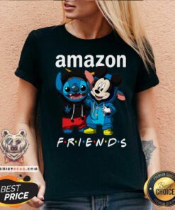 Amazon Stitch And Mickey Mouse Friends V-neck