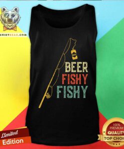 Beer Fishy Fishy Humour Angling Vintage Retro Tank Top