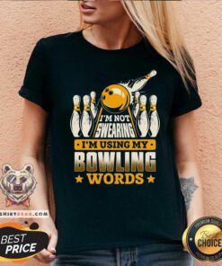 Bowling I Am Not Swearing V-neck