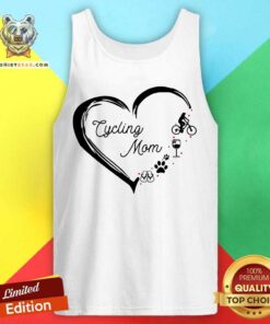 Cycling Mom Wine Paw Tank Top