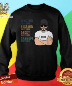 David Legend Since 1965 Husband 1994 Daddy 1995 Grandpa 2021 Sweatshirt