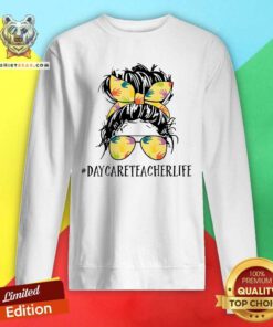Daycare Teacher Flower Bun Girl Sweatshirt