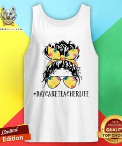 Daycare Teacher Flower Bun Girl Tank Top